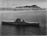 USS Lexington (CV-2) off Diamond Head, 1933 