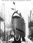 USS Luce (DD-522) being launched, Staten Island, 1943 