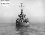 Stern view of USS Mccalla (DD-488), Mare Island, 1944 