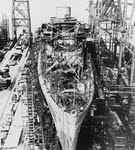 USS Meade (DD-602) being built, 1942 