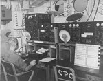 Radio Room on USS Mugford (DD-389) , 1946 