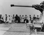 Entourage of Ibn Saud on USS Murphy (DD-603), 1945 