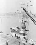 Radar Mast on USS Nassau (CVE-16) 