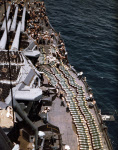 14in ammo on deck of USS New Mexico (BB-40) 