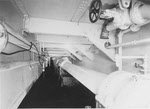 Shaft Alley, USS New Mexico (BB-40)