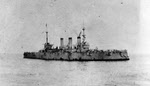 USS New York (ACR-2) cheering USS Oregon (BB-3), 1898 