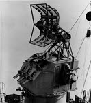 Mk 4 FD Radar Antenna on USS Nicholas (DD-449) 