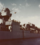 Crew of USS Nicholas (DD-449) engaged in recreation, Tulagi, 1943 