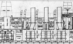 Inboard Profile of amidships section of USS Ohio (BB-12)