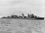 USS Owen (DD-536) underway slowly, 1946 