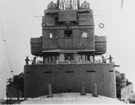 Front view of bridges, USS Pennsylvania (BB-38) 