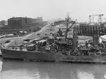 Bow of USS Phelps (DD-360), Mare Island, 1942 