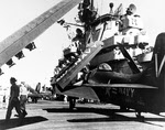 Douglas AD Skyraiders ready to launch from USS Philippine Sea (CV-47)