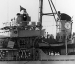 Admiral Arleigh Burke on USS Picking (DD-685), 1957 