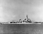 USS Porter (DD-800) in port, early 1950s 