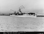 USS Princeton (CVL-23) with radar labelled, Puget Sound 