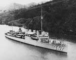 USS Pruitt (DD-347) in the Panama Canal 