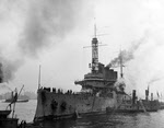 USS Pueblo (ACR-7) returns to New York, 1919 