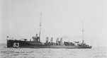 USS Sampson (DD-63) in Hampton Roads, 13 December 1916 