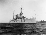 USS San Diego (ACR-6) as flagship of Pacific Fleet, 1915 
