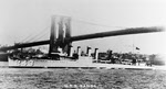USS Sands (DD-243) under Brooklyn Bridge 