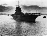 USS Saratoga (CV-3) at Pearl Harbor, 6 June 1942 