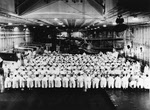 Officer's Meal in Hanger of USS Saratoga (CV-3), early 1930s 
