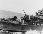 USS Smith (DD-378) refuels, 1942 