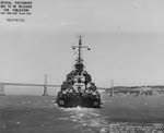 Stern view of USS Spence (DD-512), San Francisco, 1943 