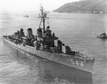USS Stembel (DD-644) underway at low speed 