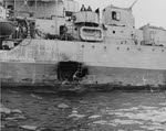Kamikaze Damage to USS Sterett (DD-407) 