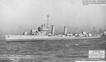 USS Stockton (DD-646) off Kearny, 1943 
