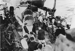 Crew at fire quarters, USS Stockton (DD-73) 