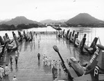 USS Tarawa (CA-40) approaches Pedro Miquel Locks 