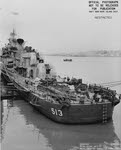 Stern view of USS Terry (DD-513), Mare Island, 1945 