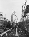 USS Thatcher (DD-514) being launched, 6 December 1942 