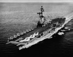 USS Ticonderoga (CV-14) underway, 1968 