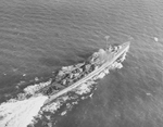 USS Uhlmann (DD-687) off New York, 1943 