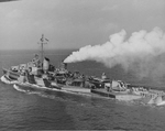 USS Waldron (DD-699) on shakedown cruiser, July 1944 