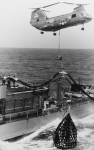 5in shells being delivered to USS Wallace L Lind (DD-703) 