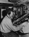 Weapon Alpha Control Room, USS Waller (DD-466)