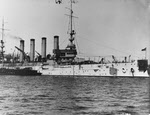 USS West Virginia (ACR-5) coaling, 1908 