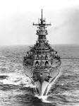 USS Wisconsin (BB-64) during sea trials 