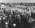 Yorktown Jamboree on flight deck of USS Yorktown (CV-5), 1942 