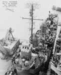 Amidships view of USS Young (DD-580), July 1945 