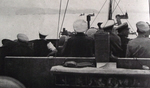 Rear-Admiral Thomas Hope Troubridge watchs invasion of Elba 