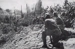 Allied air attack on Singhu, Burma, 1945 