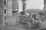 Allied Bulldozer in Argenta, April 1945 