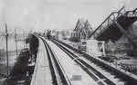 Allied railway bridge over the Rhine at Wesel 