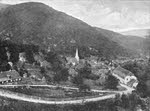 Peaceful valley in Alsace, pre First World War 